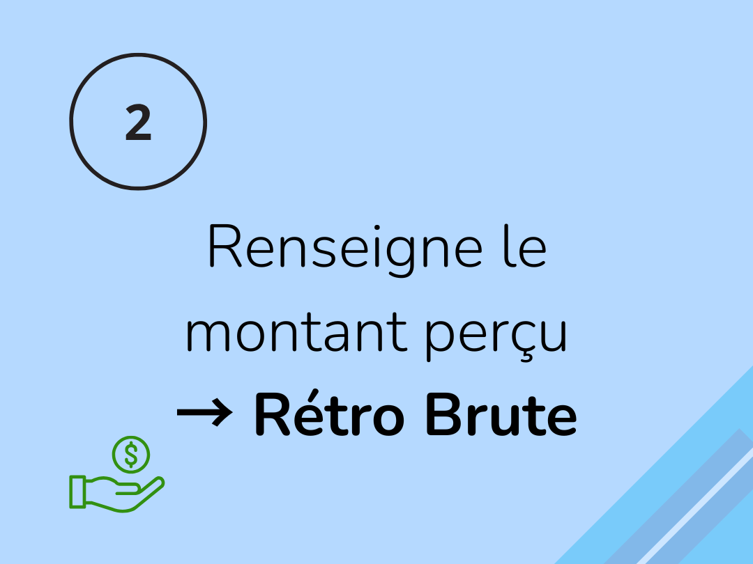 Capture d’écran : suivi de la rétrocession