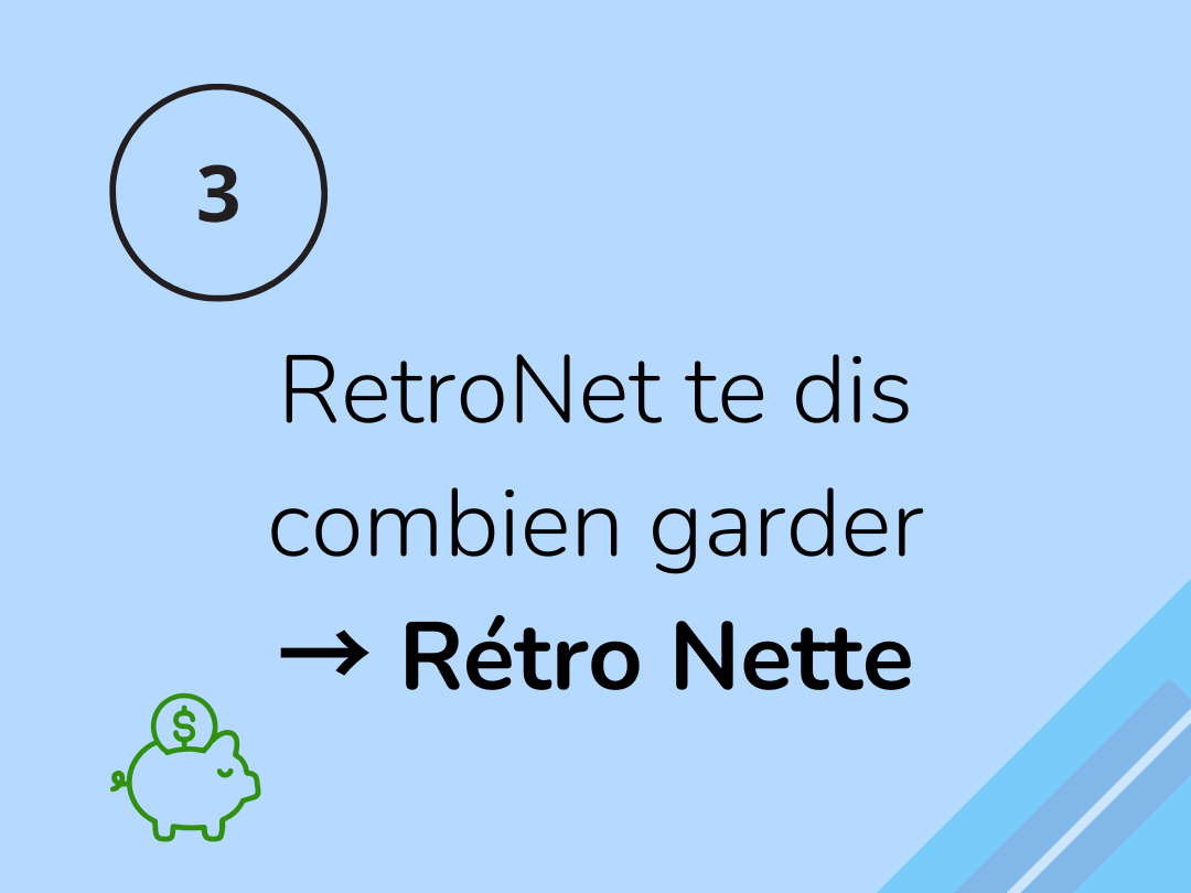 Capture d’écran : calcul automatique de la somme nette